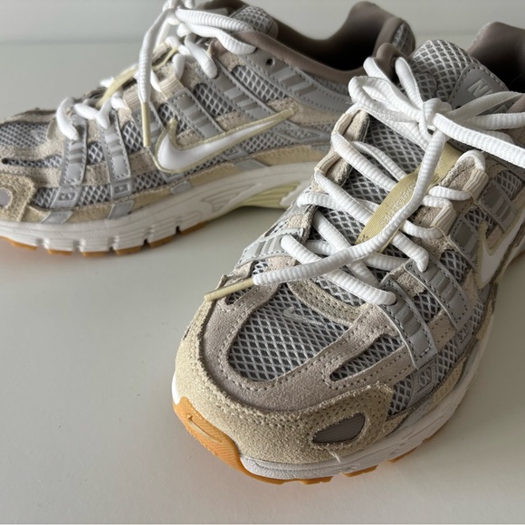 Nike P-6000 in Light Gray and White with Tan Accents - Picture 2 of 6